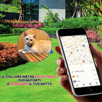 Collare per gatti Pawvella Felix Track compatibile con Apple AirTag per localizzazione