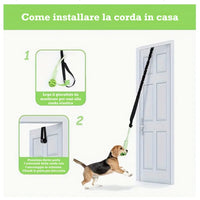 Come installare facilmente il gioco POWER FLEX per cani fissandolo alla porta di casa