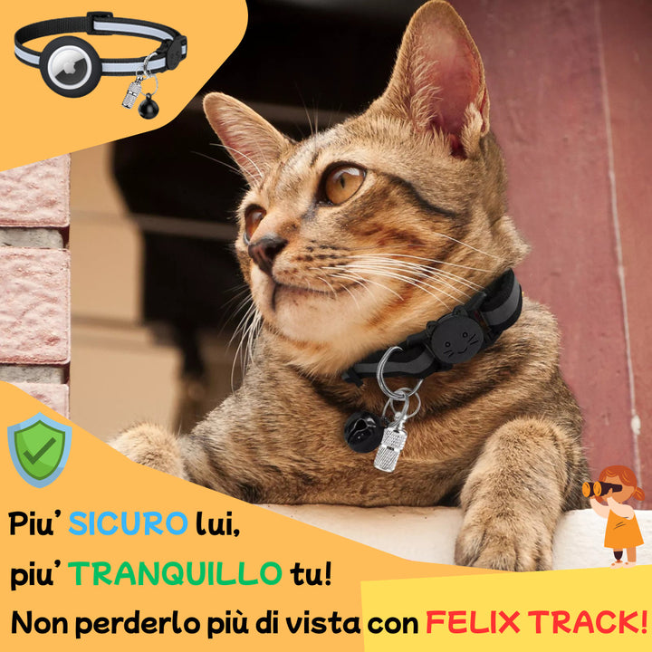 Collare GPS sicuro per gatti Pawvella Felix Track, protezione e tranquillità