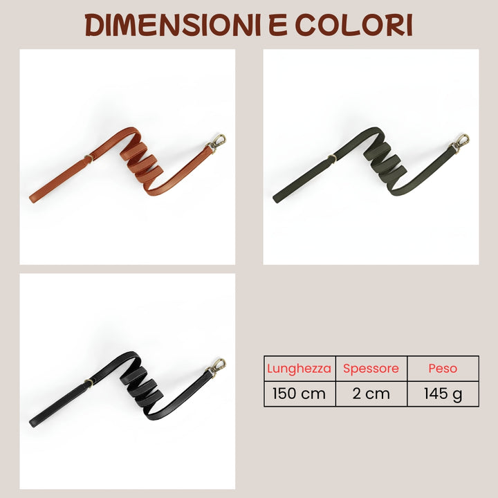 Dimensioni e colori del guinzaglio Argo