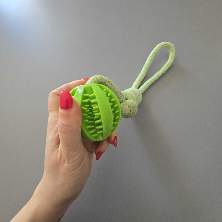 Palla in gomma resistente POWER FLEX, progettata per massaggiare i denti e stimolare il gioco del cane