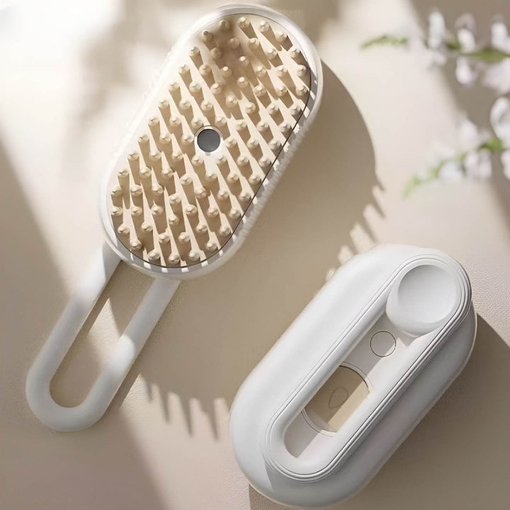 Spazzola Pawvella Classic colore bianco, elegante e adatta a ogni ambiente