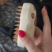Uso della spazzola Pawvella Paw su cane a pelo lungo o pelo corto
