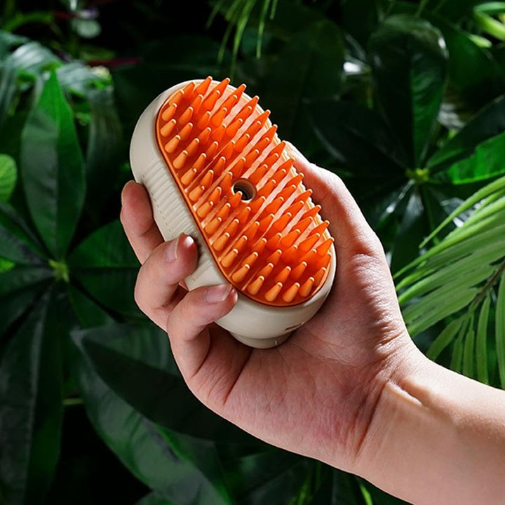 Setole morbide in silicone della spazzola Pawvella Classic, ideali per pelo di cani e gatti